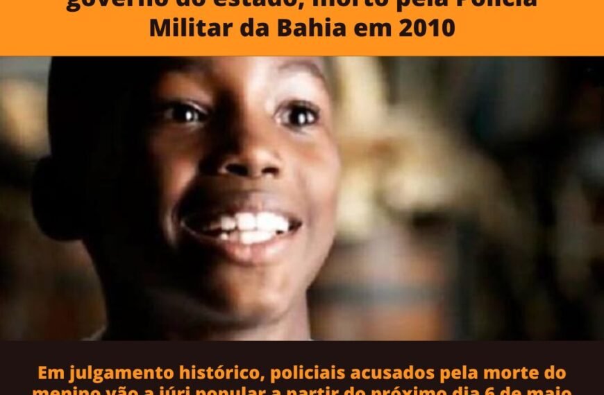 Quem se lembra do “Menino Joel” (10)? Capoeirista, garoto-propaganda do governo do estado, morto pela Polícia Militar da Bahia…