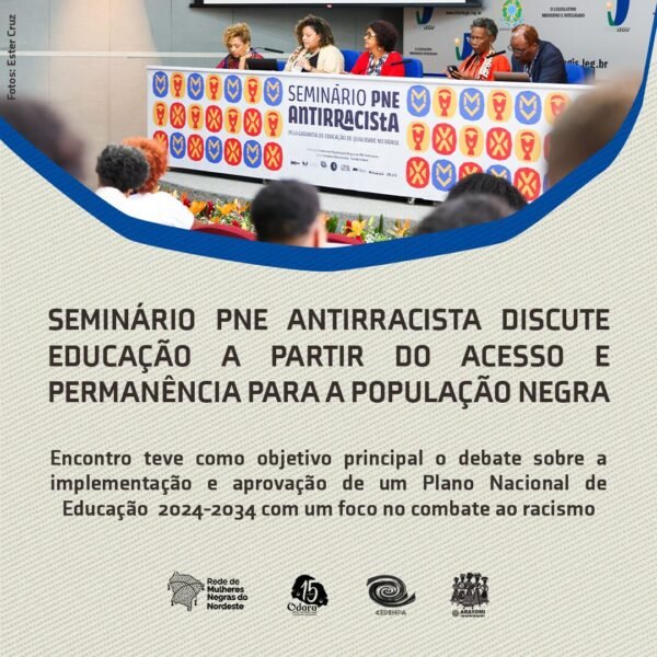 Seminário PNE Antirracista discute Educação a partir do acesso e permanência para a população negra