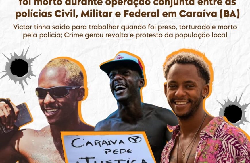 Victor Cerqueira, guia turístico de 28 anos, foi morto durante operação conjunta entre as polícias Civil, Militar e Federal…