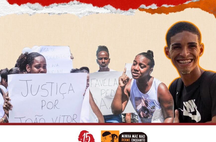 Dois anos sem João Vitor Campos: Jovem foi morto pela PM-BA no bairro do Nordeste de Amaralina, quando voltava…