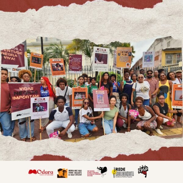 “Acorda, Ministério Público”: ato em Salvador cobra respostas e expõe permanência da violência de Estado contra a juventude negra
